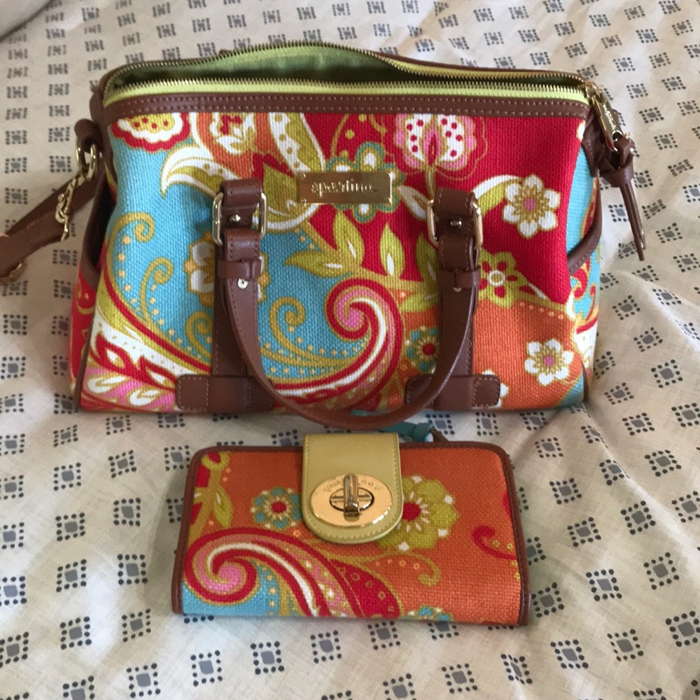 Spartina449 bag plus matching wallet